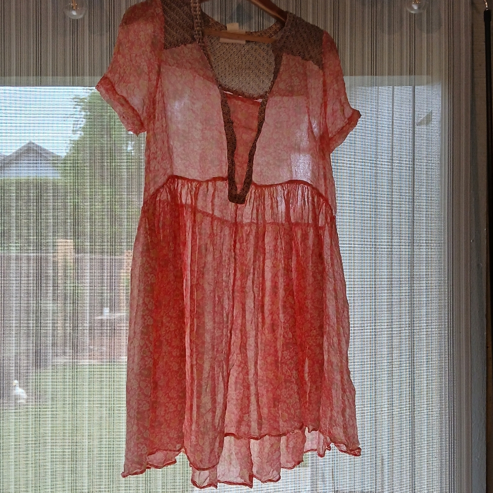 S 6 Maeve Peach Dress